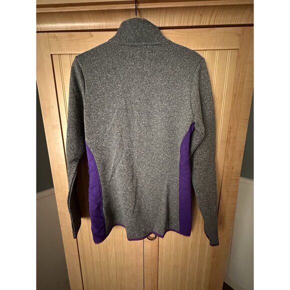 NFL Minnesota Vikings Team Apparel Fleece Jacket Full Zip Womens Size Small Gray - Picture 4 of 5